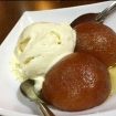Hot Gulab Jamun with Ice Cream